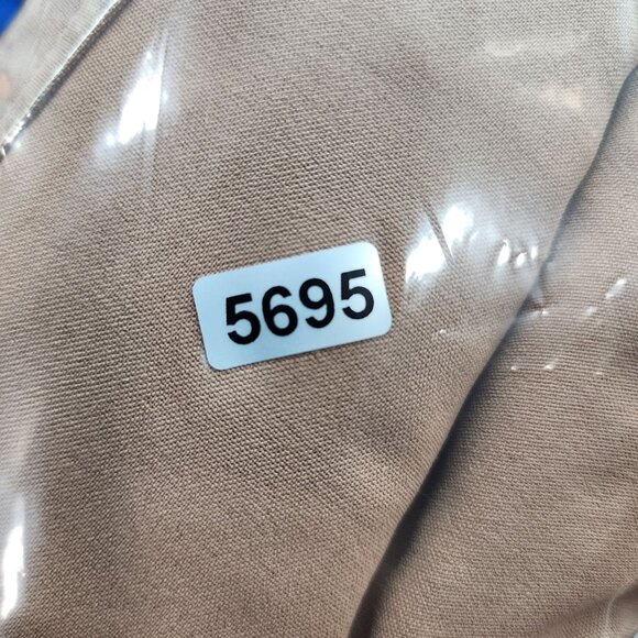 Women's Brown Shirt Top Button-Up Sleeveless 100% Polyester Pockets Size XL - Picture 10 of 10